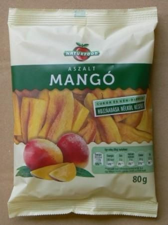 Naturfood aszalt mangó 80 gr hozzáadott cukor nélkül