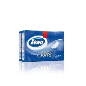 Zewa softis papírzsebkendő normál 6x9 db/csomag