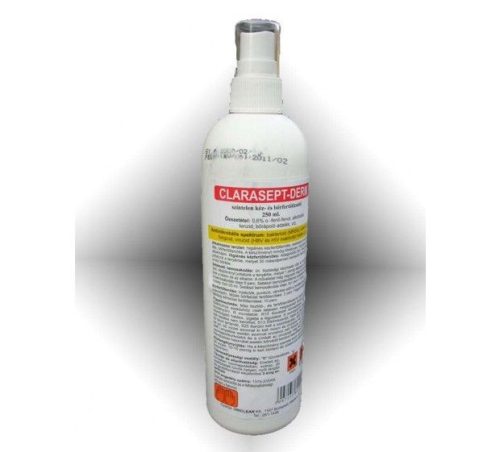 Fertőtlenítő clarasept c-derm színtelen pumpás 250 ml (bőrfertőtlenítő)