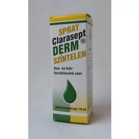   Fertőtlenítő clarasept c-derm színtelen spray 30 ml (bőrfertőtlenítő)