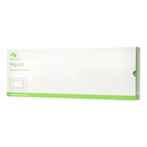 Mepore pro 9 x 30 cm abszorbens, vízálló öntapadós szigetkötszer (30darab/dob)