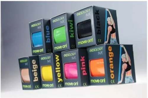 Move on kineziológiai tape (szalag) különböző színek 5cm x 5 m hétköznapi használatra és sportolásra