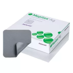   Mepilex ag 12,5 x 12,5 cm antibakteriális lágy szilikon habszivacs kötszer