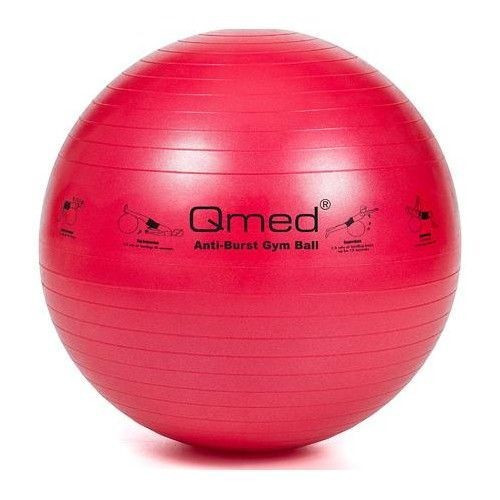 Qmed fizioball 55 cm piros (gimnasztikai labda) 155-169 cm