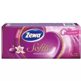 Zewa softis aromatherapiás papírzsebkendő 10 darab/csomag