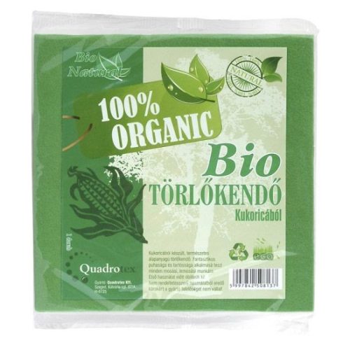 Bio törlőkendő kukoricából 100% organic