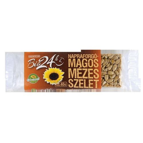 Biopont bio mézes szelet napraforgós 40 gr