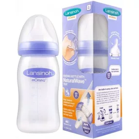   Lansinoh momma cumisüveg 240 ml közepes folyású etetőcumival