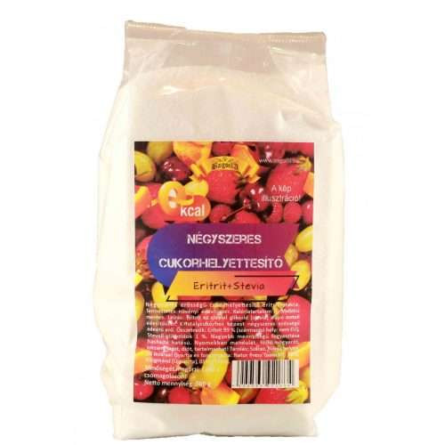 BAGOILA NÉGYSZERES CUKORHELYETTESÍTŐ ERITRIT+STEVIA 500 GR