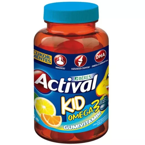 Béres actival kid Omega-3 gumivitamin 30 db-os