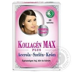 Dr. chen kollagén max plus tabletta 30 db-os (acerola szelén króm) egészséges haj bőr és köröm