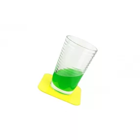 Tenura négyzet alakú poháralátét 4 darabos kék 9x9 cm