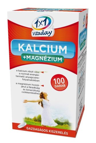 1x1 vitaday kalcium+ magnézium 100 db-os filmtabletta