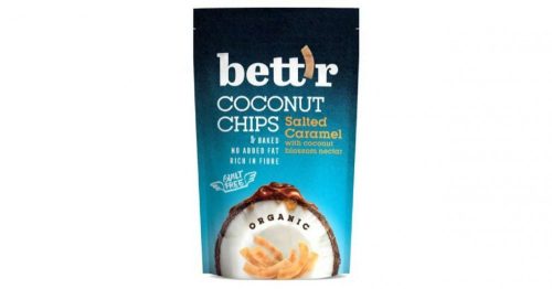 BETT'R BIO KÓKUSZ CHIPS SÓS-KARAMELL 70 GR GM, VEGÁN, PALEO