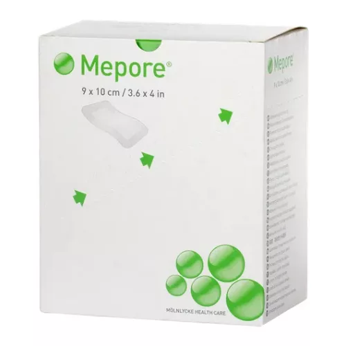 Mepore 9 cm x 10 cm abszorbens öntapadós nedvszívó kötszer (50 darab/dob)