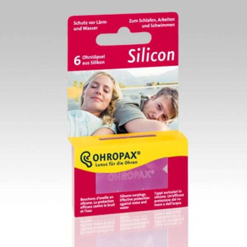 Ohropax silicon füldugó 6 darabos pink