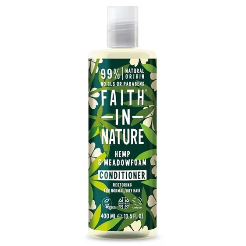 Kender és tajtékvirág 400 ml-es sampon (faith in nature)