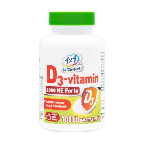 1X1 D3 VITAMIN 4000NE FORTE RÁGÓTABLETTA 100DB