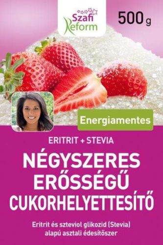 Szafi fitt eritrit stevia cukorhelyettesítő 500 gr