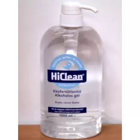   GLORY KÉZFERTŐTLENÍTŐ GÉL 1000 ML ENYHE CITROM ILLAT (VÍZ NÉLKÜLI)