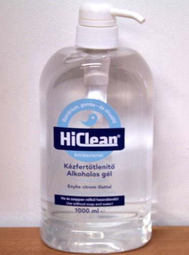 GLORY KÉZFERTŐTLENÍTŐ GÉL 1000 ML ENYHE CITROM ILLAT (VÍZ NÉLKÜLI)