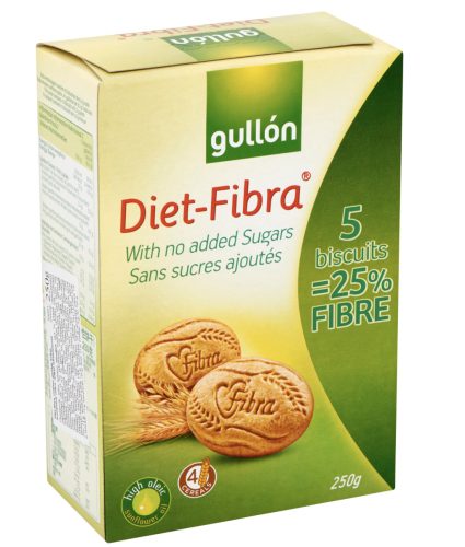 Gullón fibra cukormentes rostdús keksz 250 gr