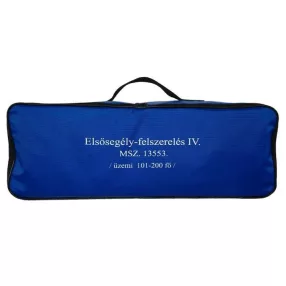 Munkahelyi elsősegély-felszerelés IV. (101-200 fő) kék