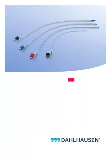 Dahlhausen 100% szilikon tiemann ballon katéter 5-10 ml, 12-24 ch