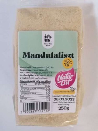 NATURBIT MANDULALISZT GLUTÉNMENTES 250 GR