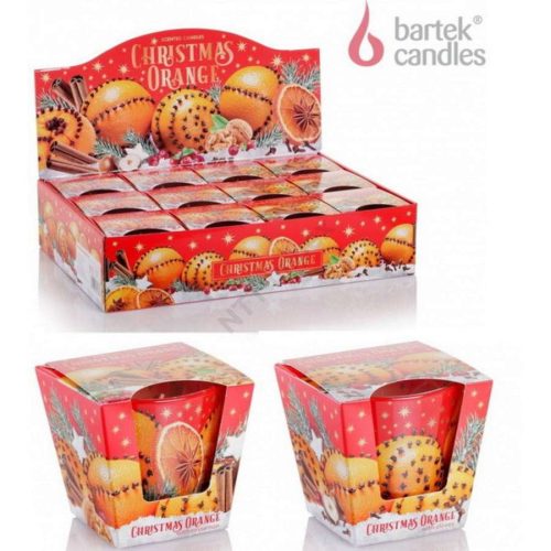 CHRISTMAS GYERTYA ILLATOS POHÁR SWEETS 115 GR