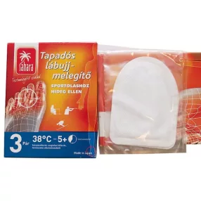 Sahara tapadós lábujj melegítő hideg ellen 3 pár/doboz