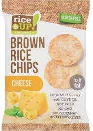 Rice up teljes kiőrlésű barna rizs chips 60 gr sajtos (gluténmentes)