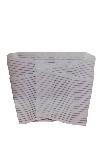 Ágyék-keresztcsont ortézis 24 cm széles bordásgumiból 5-ös méret (105 cm) fehér