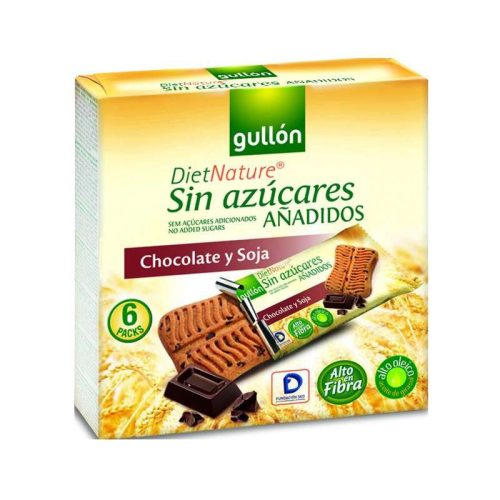 Gullón snack csokoládés szelet hozzáadott cukor nélkül,édesítőszerrel 144gr