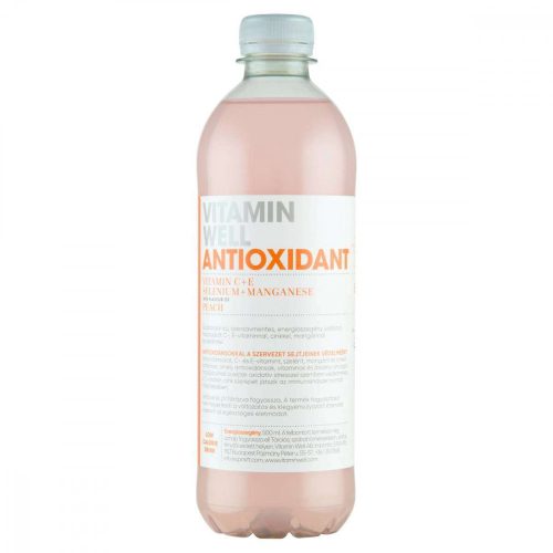 VITAMIN WELL ANTIOXIDANT SZÉNSAVMENTES ÜDÍTŐITAL 500 ML