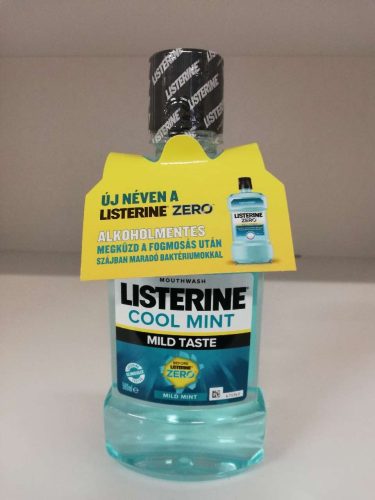 Listerine cool mint mild taste antiszeptikus szájvíz 500 ml (zero)