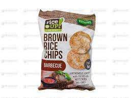 Rice up teljes kiőrlésű barna rizs chips 60 gr barbecue (gluténmentes)