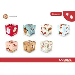   Kartika karácsony papírzsebkendő dobozos 56 db 3 rétegű 20 x 20 cm