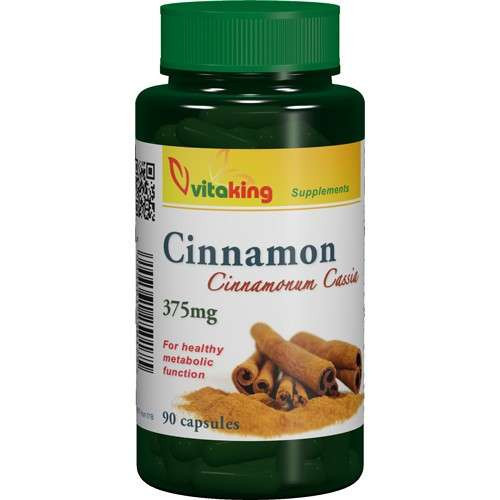 Vitaking fahéj cinnamon kapszula 375 mg 90 darabos