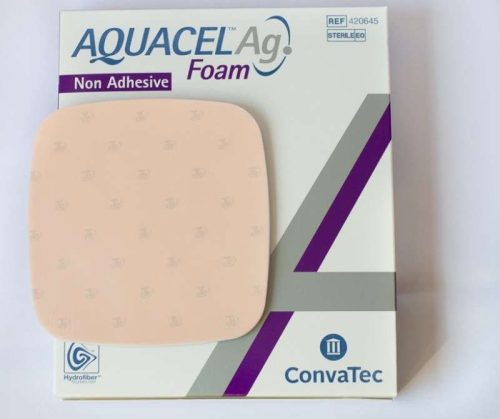 Aquacel ag foam 15 x 15 cm nem öntapadó habkötszer steril