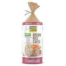 Rice up puffaszott teljes kiörlésű barna rizsszelet 7 szupermagvas 120 gr