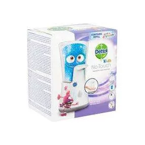   DETTOL ÉRINTÉS NÉLKÜLI KÉZMOSÓ KÉSZÜLÉK + UTÁNTÖLTŐ KIDS 250 ML