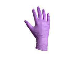 Hycare eco-silk nitril vizsgáló kesztyű L-es púdermentes 200 db/dob. lila