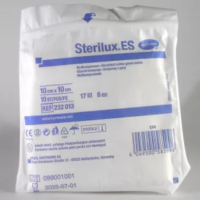   Mull lap sterilux hajtogatott 10 x 10 cm 10 lap/csomag (hartmann) steril