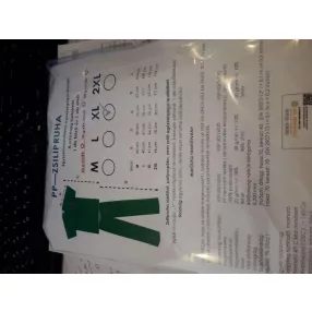 Zsilipruha XL-es kötős nadrág v nyaku felső 50 gr