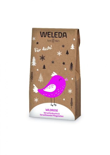 Weleda mini szett vadrózsás tusfürdő 20 ml+vadrózsás testápoló 20 ml