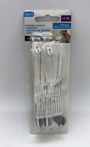 Olvasószemüveg +1,50 dioptria 2 darabos