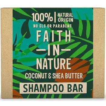 Faith in nature szilárd sampon kókusz shea vaj 85 gr shampoo bar