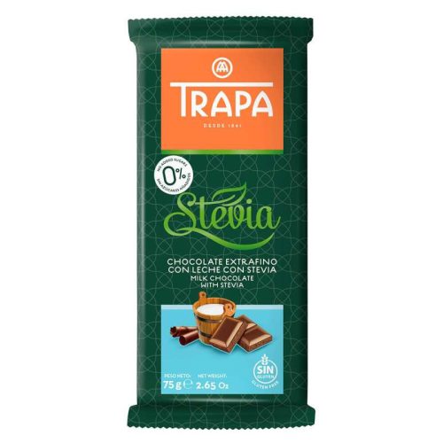 Trapa stevia tejcsokoládé 75 gr