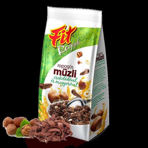 Fit reggeli müzli csokoládéval és mogyoróval 200 gr